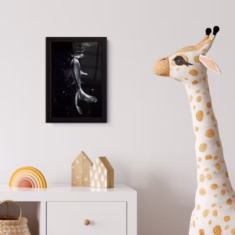 Poster met lijst - Koi - Vissen - Water - Zwart — 5