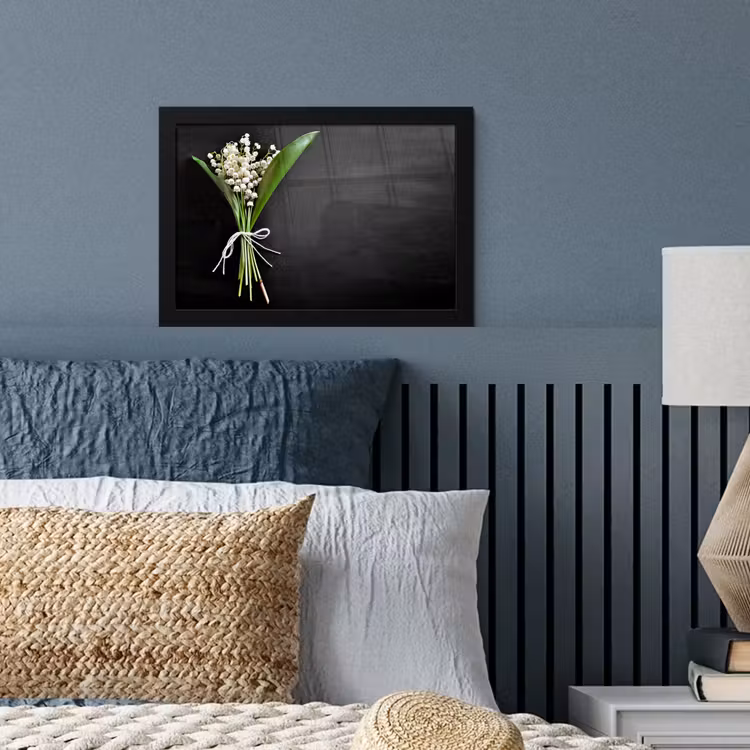 Poster met lijst - Lelietjes van dalen - Bloemen - Strik — 4