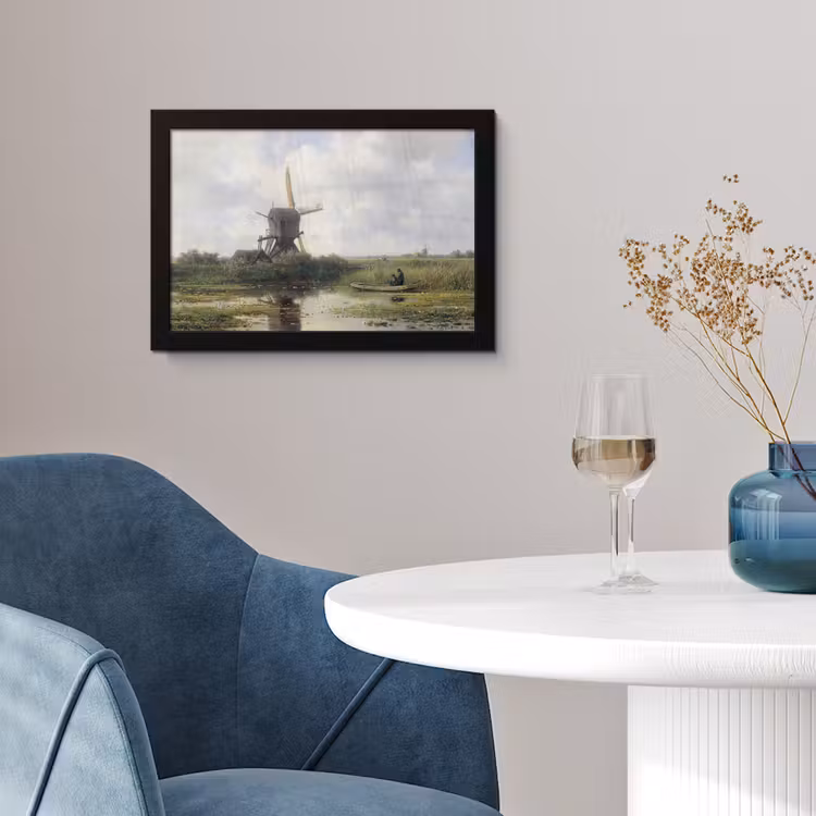 Poster met lijst - Molen - Willem Roelofs - Oude meesters - Kunst — 2