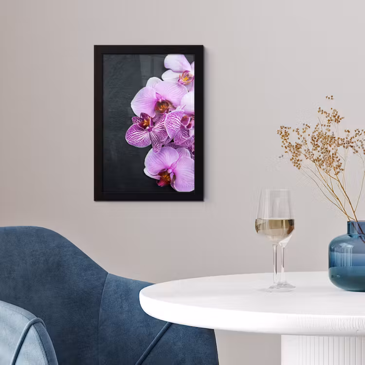 Poster met lijst - Orchidee - Bloemen - Roze - Flora — 2