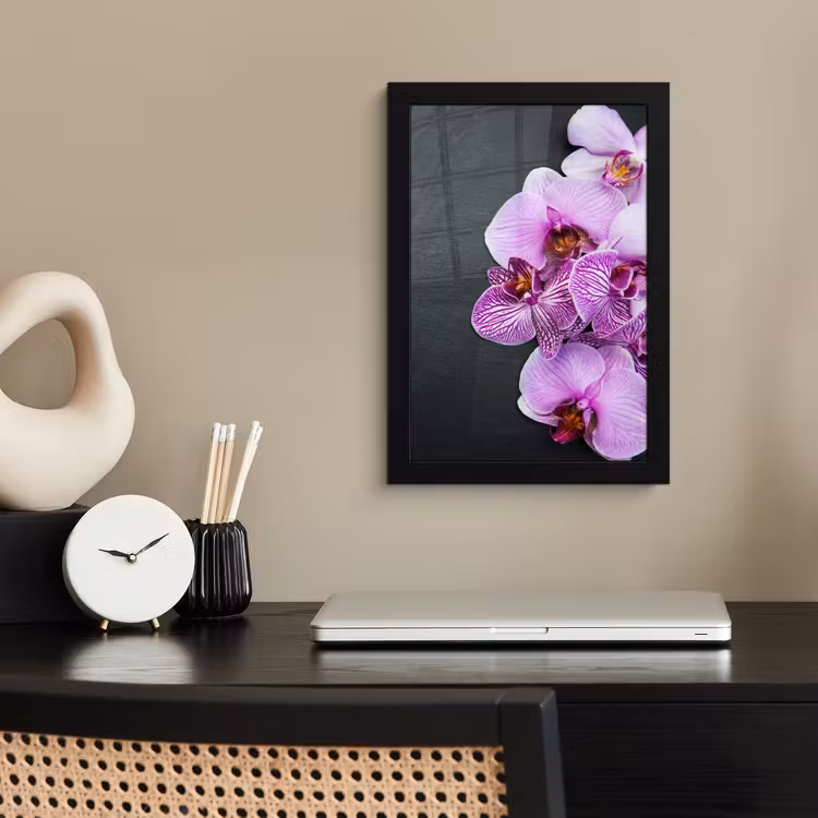Poster met lijst - Orchidee - Bloemen - Roze - Flora — 3