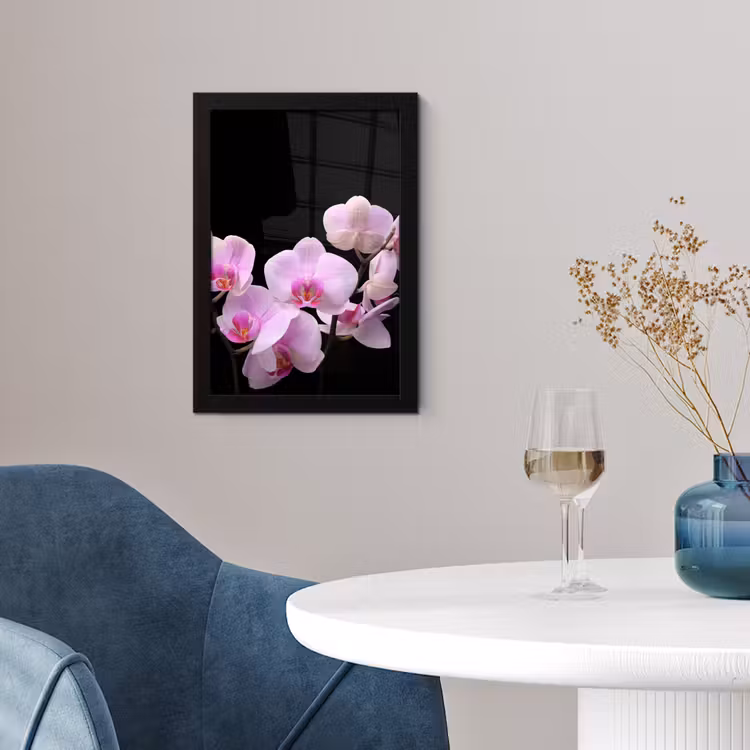 Poster met lijst - Orchidee - Bloemen - Roze - Flora — 2