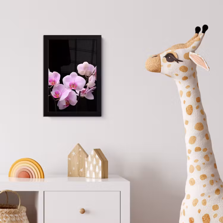 Poster met lijst - Orchidee - Bloemen - Roze - Flora — 5