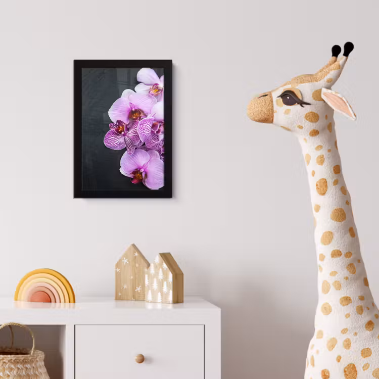 Poster met lijst - Orchidee - Bloemen - Roze - Flora — 5