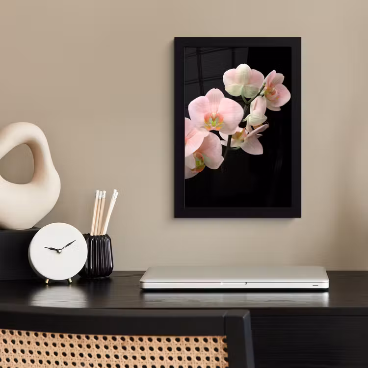 Poster met lijst - Orchidee - Bloemen - Roze - Stilleven - Flora — 3