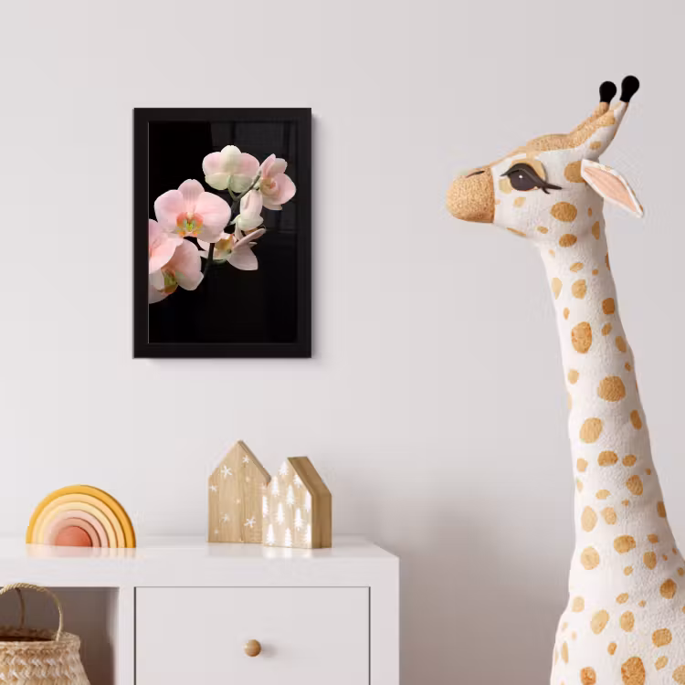 Poster met lijst - Orchidee - Bloemen - Roze - Stilleven - Flora — 5