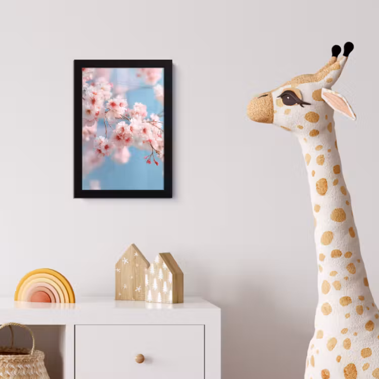 Poster met lijst - Takken - Bloesems - Roze — 5