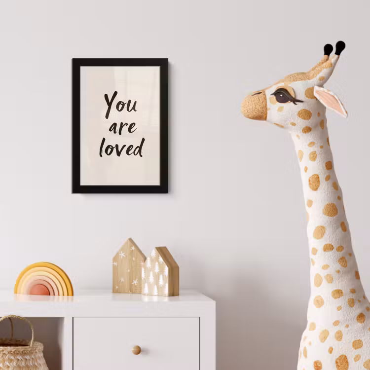Poster met lijst - Minimalistisch - Beige - Love — 5