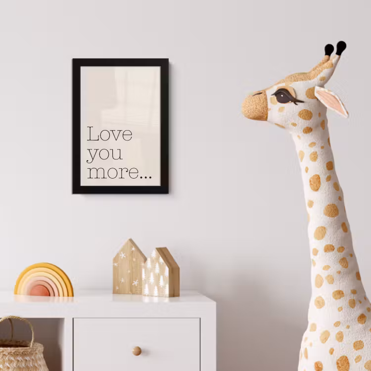 Poster met lijst - Minimalistisch - Love - Beige — 5