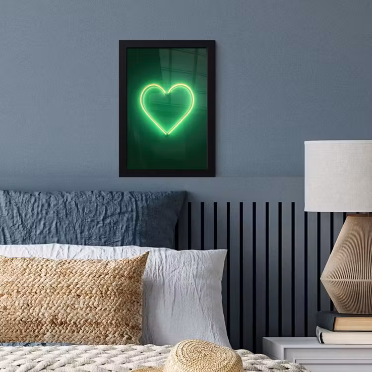Poster met lijst - Neon - Groen - Licht — 4