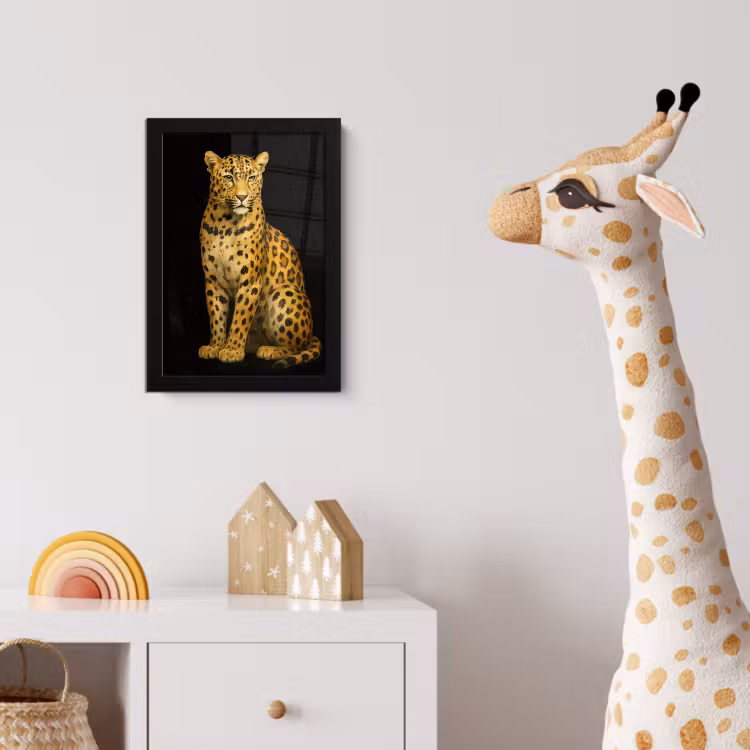 Poster met lijst - Panter - Realistisch - Bruin — 5
