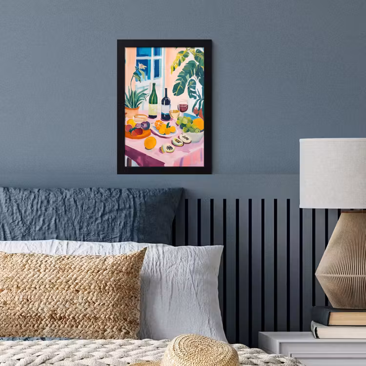 Poster met lijst - Tafel - Wijn - Fruit — 4