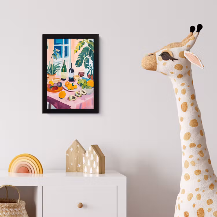 Poster met lijst - Tafel - Wijn - Fruit — 5