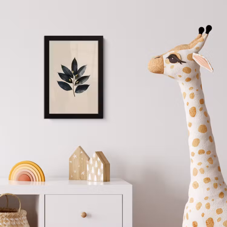 Poster met lijst - Laurierbladeren - Bloemknoppen - subtiel — 5
