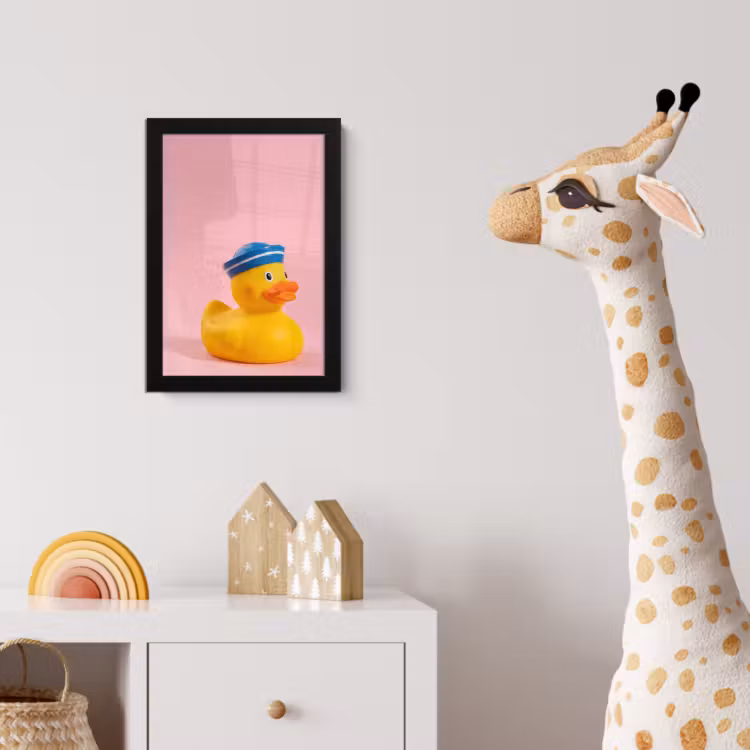Poster met lijst - Matroos - Eend - Roze — 5