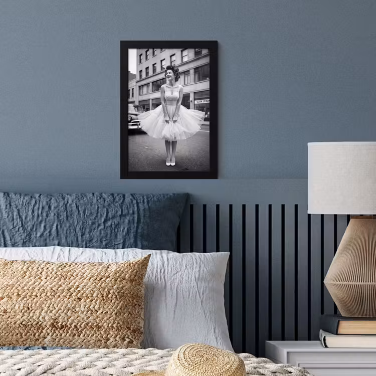 Poster met lijst - Retro - Vrouw - Zwart - Wit — 4