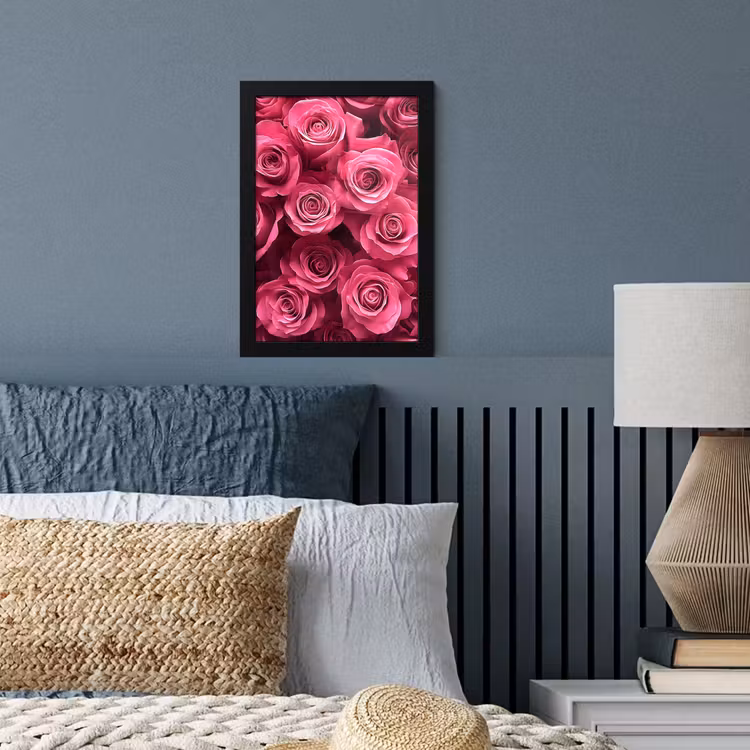 Poster met lijst - Rozen - Pink - Bloem — 4