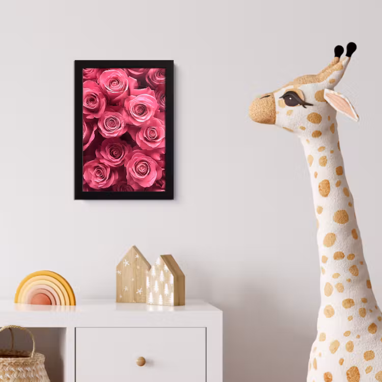 Poster met lijst - Rozen - Pink - Bloem — 5