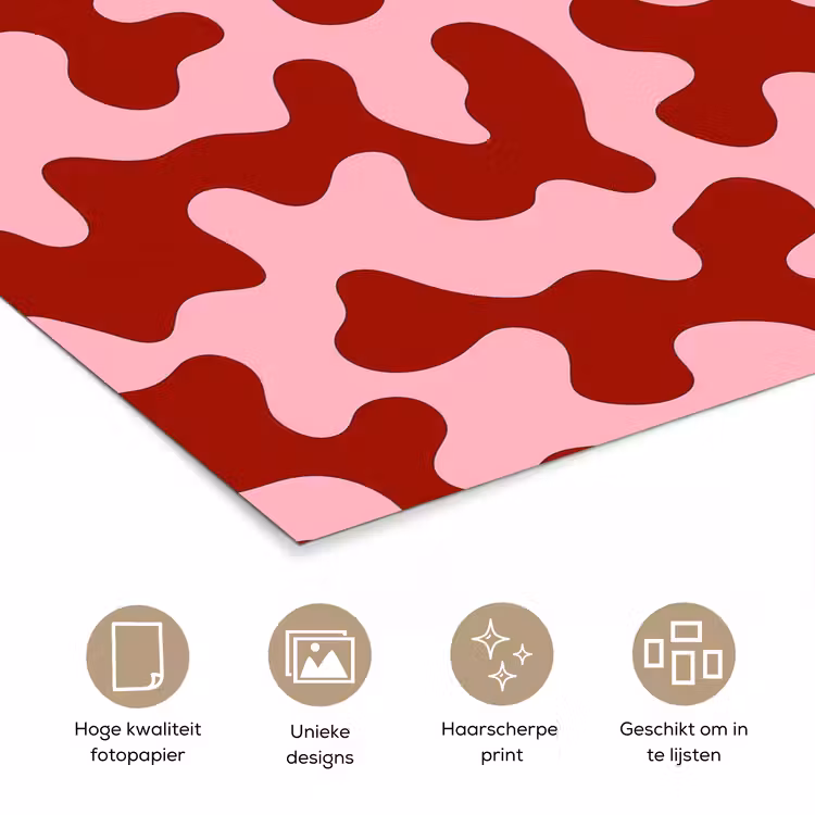 Poster - Modern - Abstract - Rood — 5