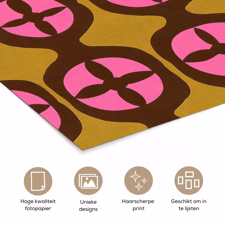 Poster - Modern - Patroon - Roze — 5