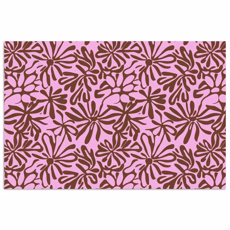 Poster - Organisch - Patroon - Roze — 1