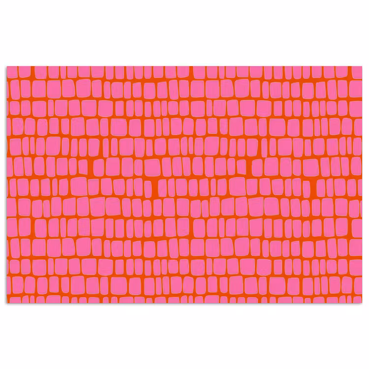 Poster - Organisch - Raster - Roze — 1