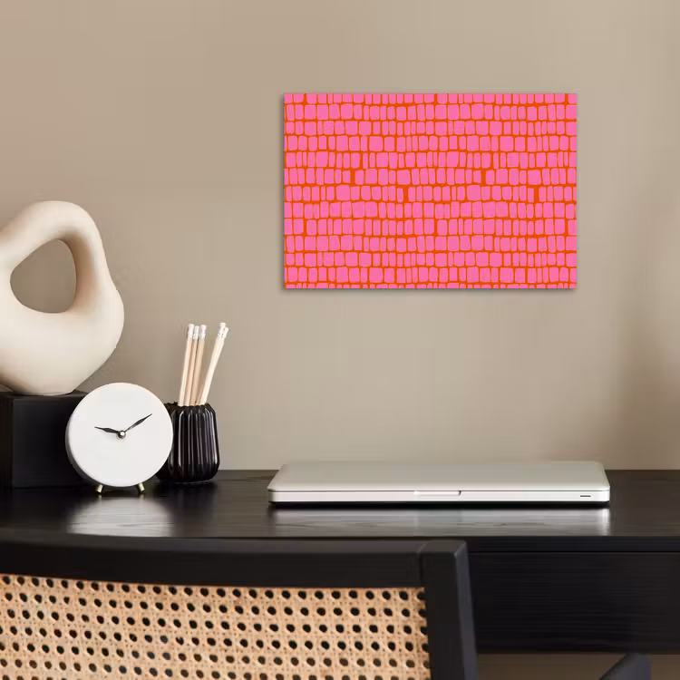 Poster - Organisch - Raster - Roze — 2