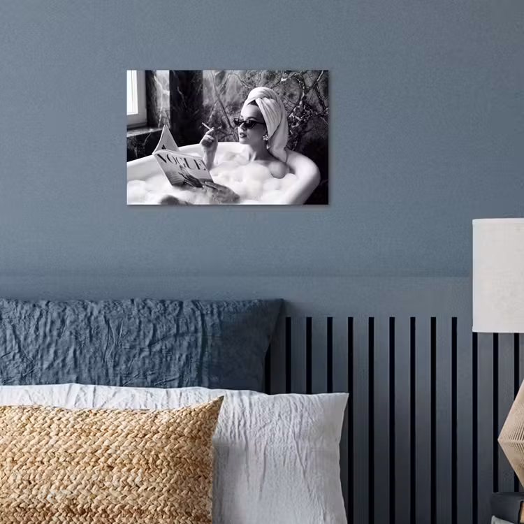 Poster - Relaxt - Bad - Zwart - Wit — 3