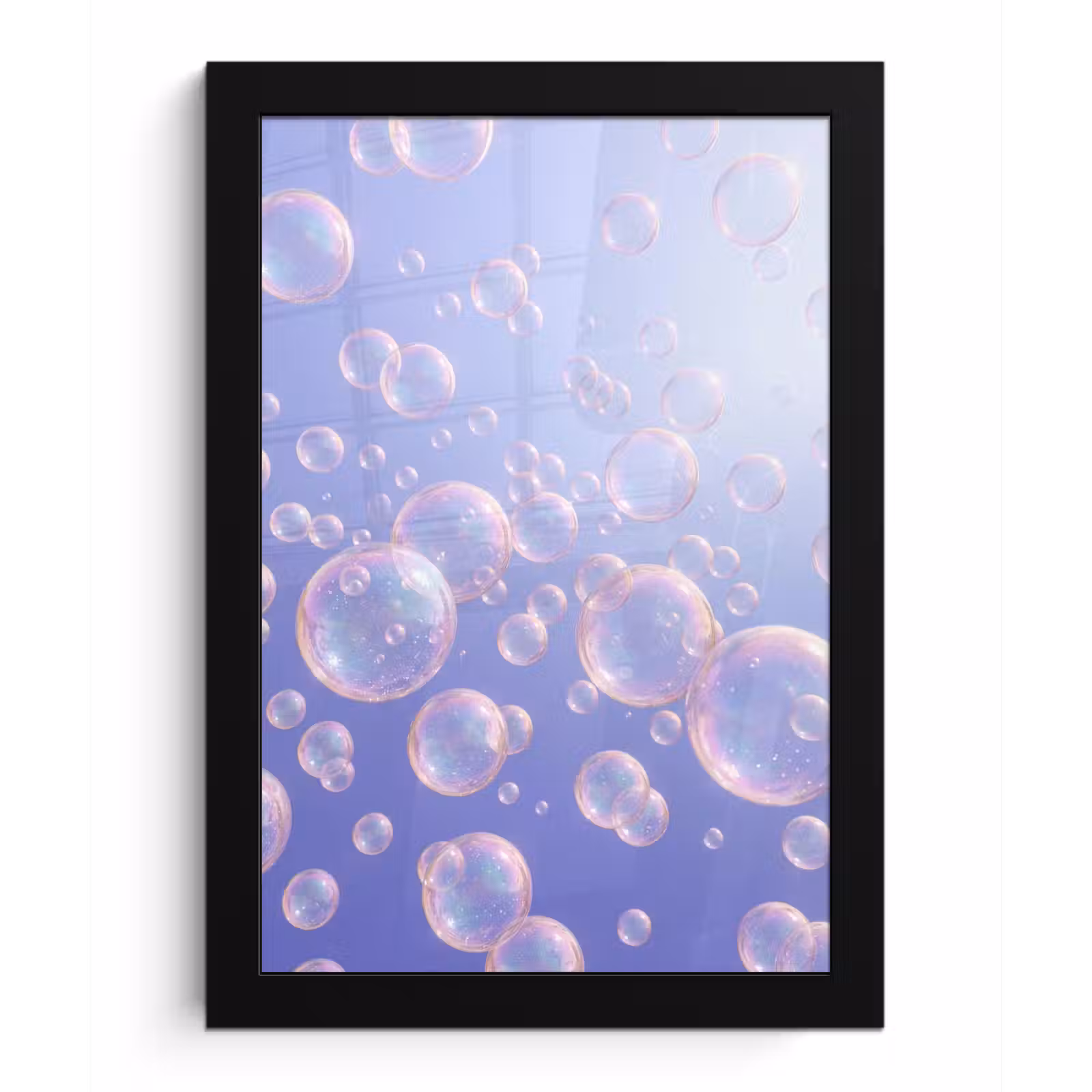 Poster met lijst - Pastel - Bubbels - Dromerig — 1