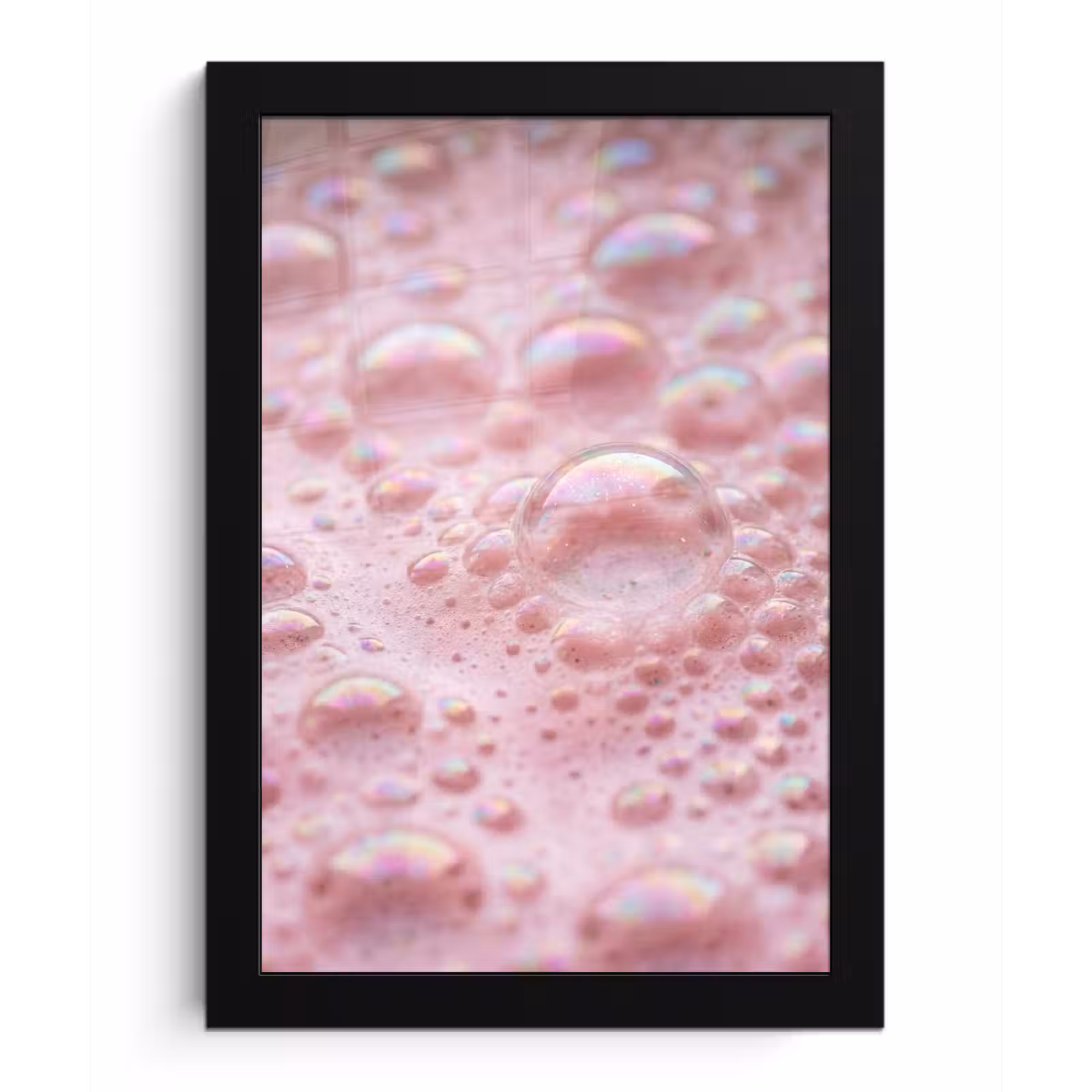 Poster met lijst - Schuim - Structuur - Roze — 1