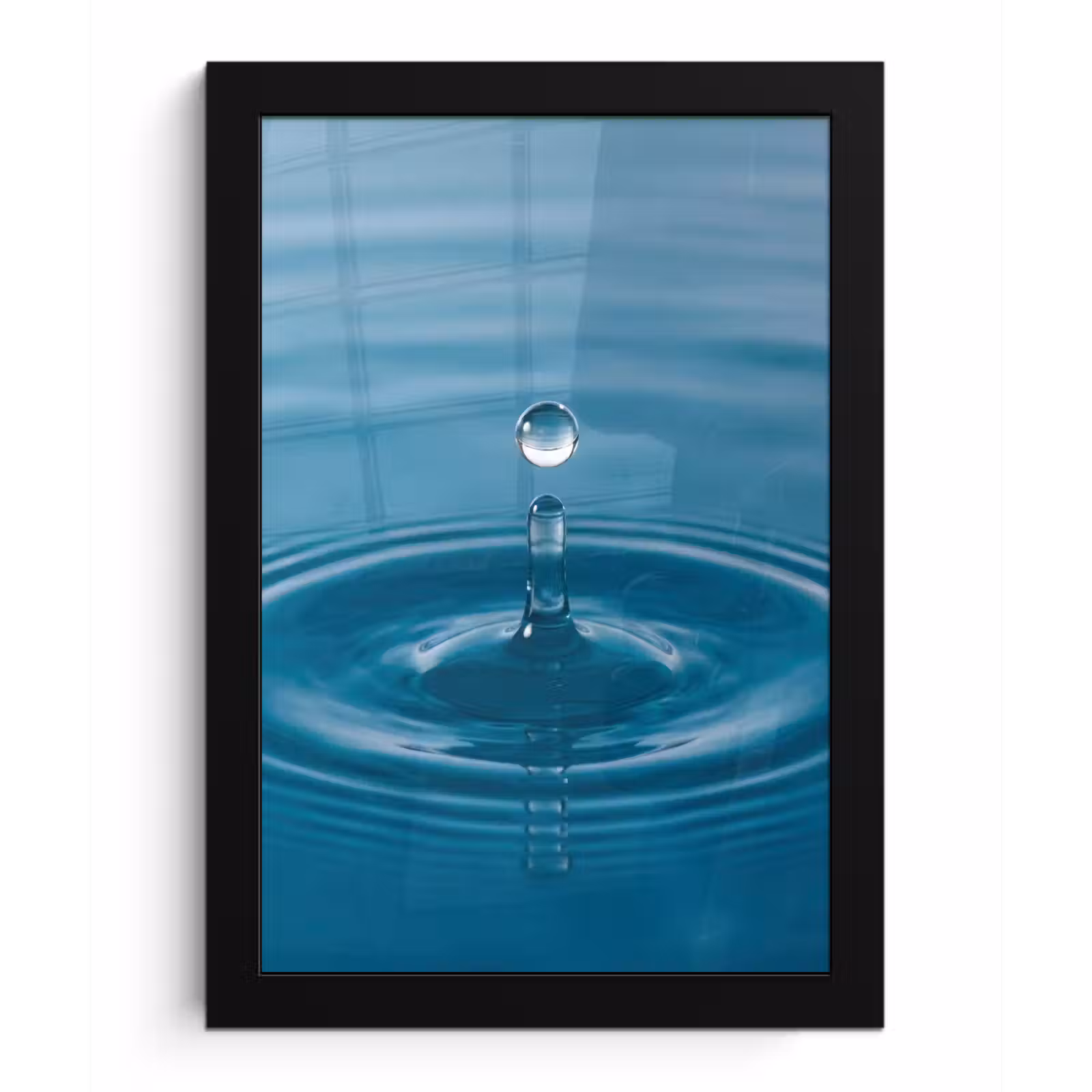 Poster met lijst - Waterdruppel - Water - Oppervlakte — 1