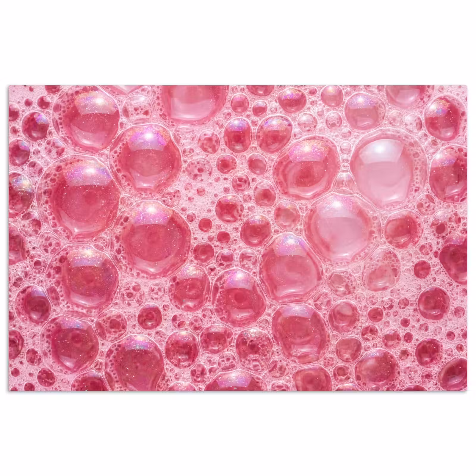 Poster - Roze - Schuim - Bubbels — 1
