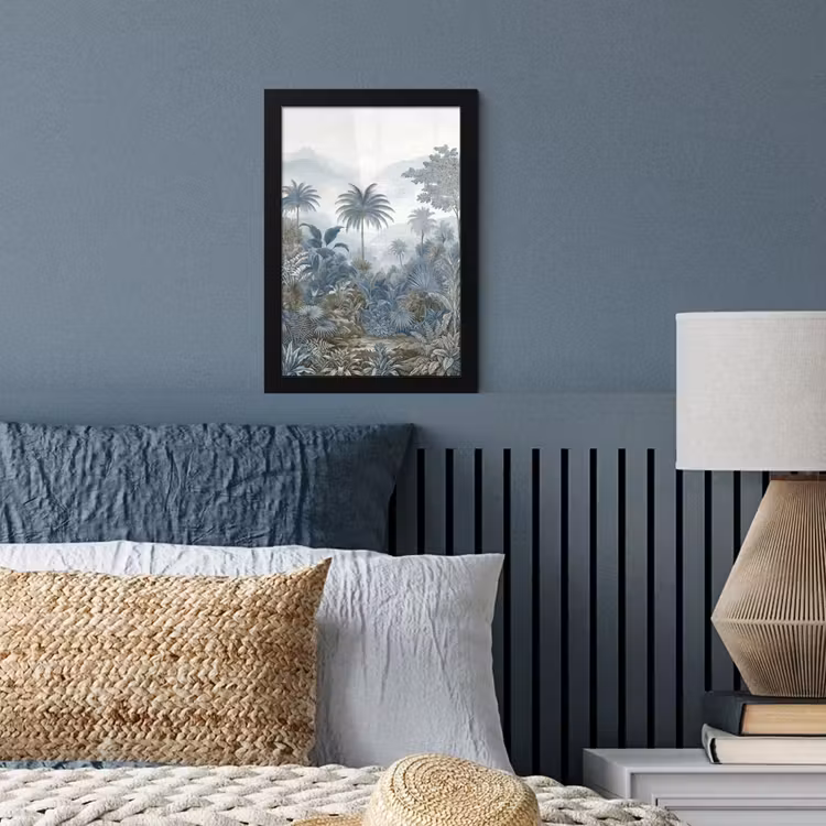 Poster met lijst - Jungle - Modern - Blauw - Groen — 4