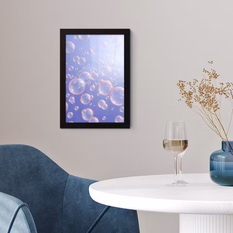 Poster met lijst - Pastel - Bubbels - Dromerig — 2