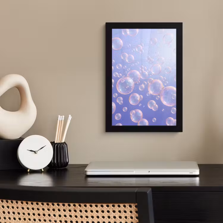 Poster met lijst - Pastel - Bubbels - Dromerig — 3