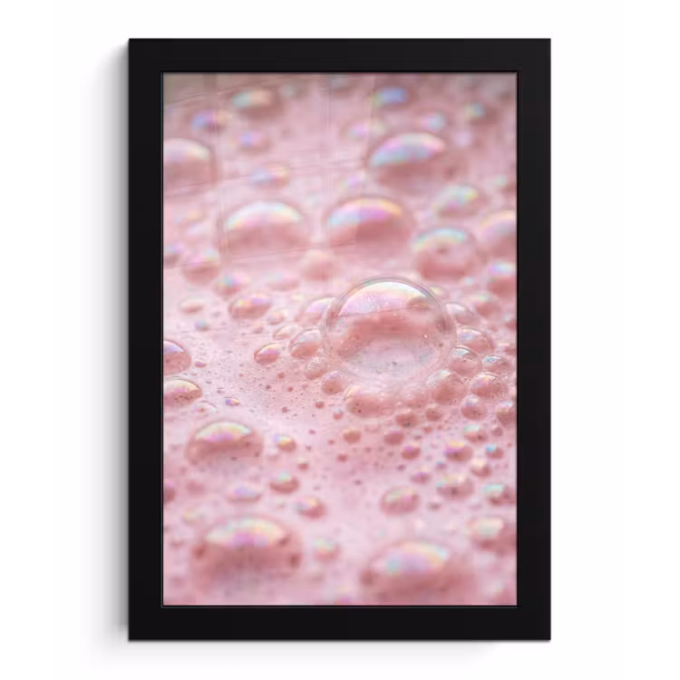 Poster met lijst - Schuim - Structuur - Roze — 1