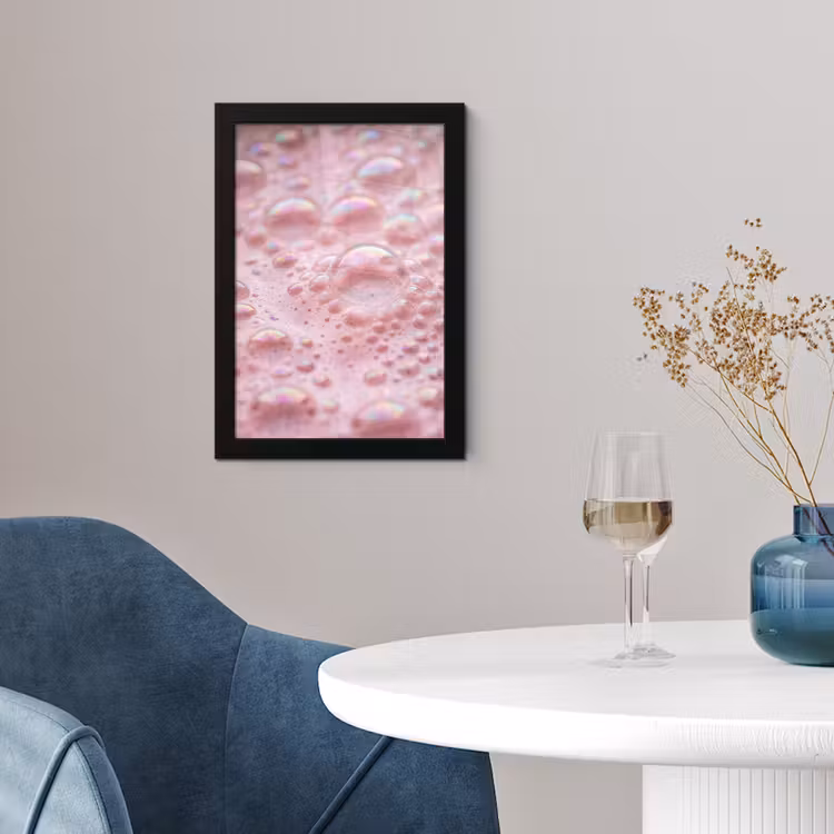 Poster met lijst - Schuim - Structuur - Roze — 2