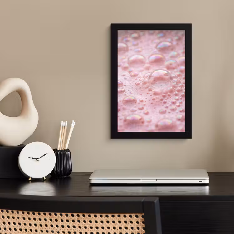 Poster met lijst - Schuim - Structuur - Roze — 3