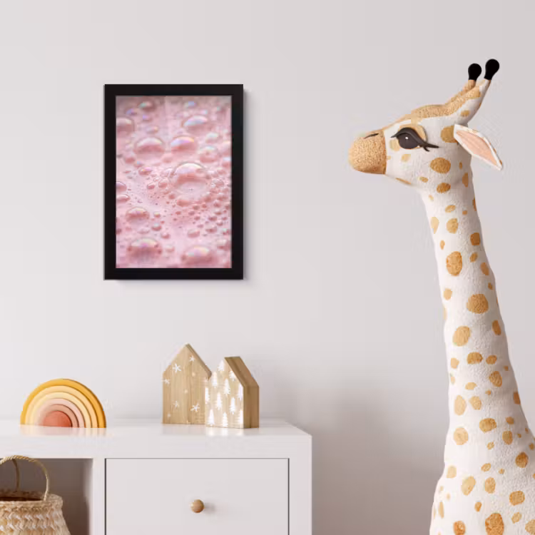 Poster met lijst - Schuim - Structuur - Roze — 5