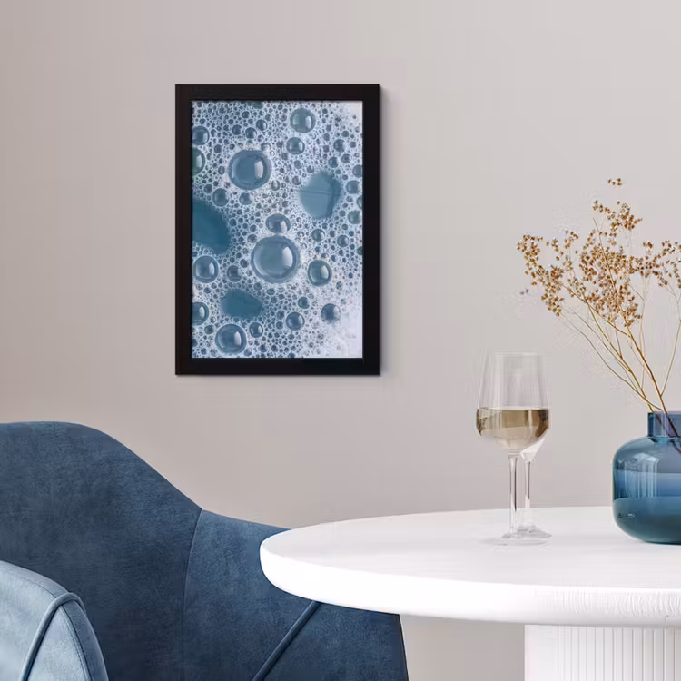 Poster met lijst - Schuim - Water - Textuur — 2
