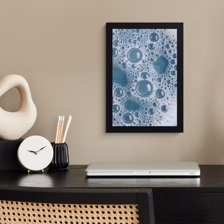 Poster met lijst - Schuim - Water - Textuur — 3