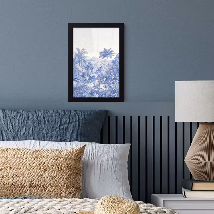 Poster met lijst - Tropisch - Jungle - Blauw — 4