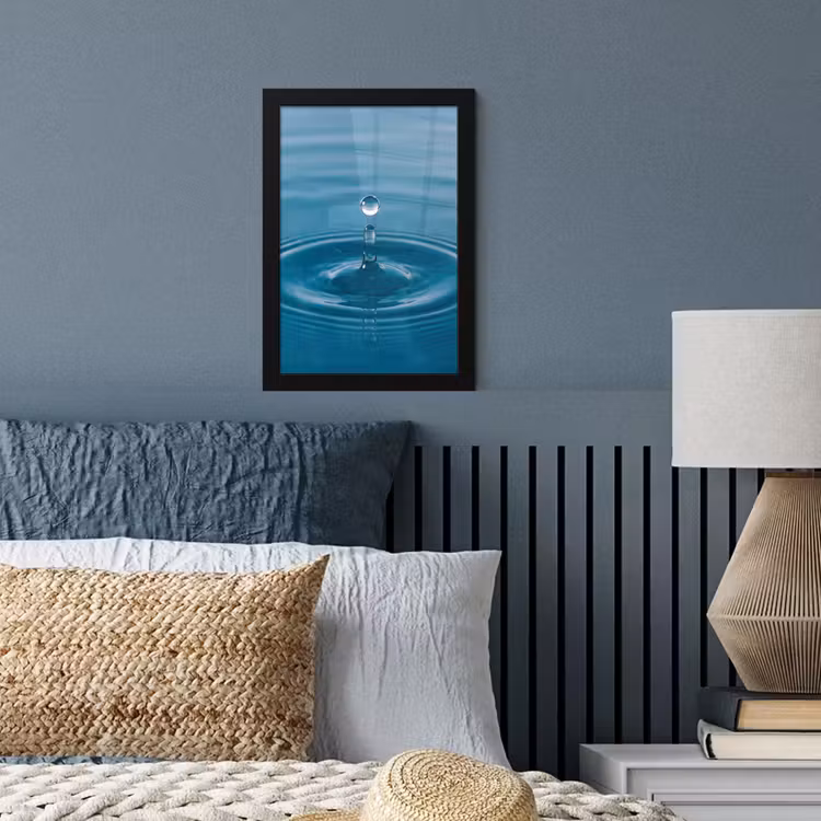 Poster met lijst - Waterdruppel - Water - Oppervlakte — 4