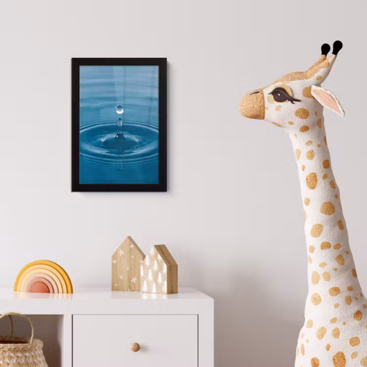 Poster met lijst - Waterdruppel - Water - Oppervlakte — 5