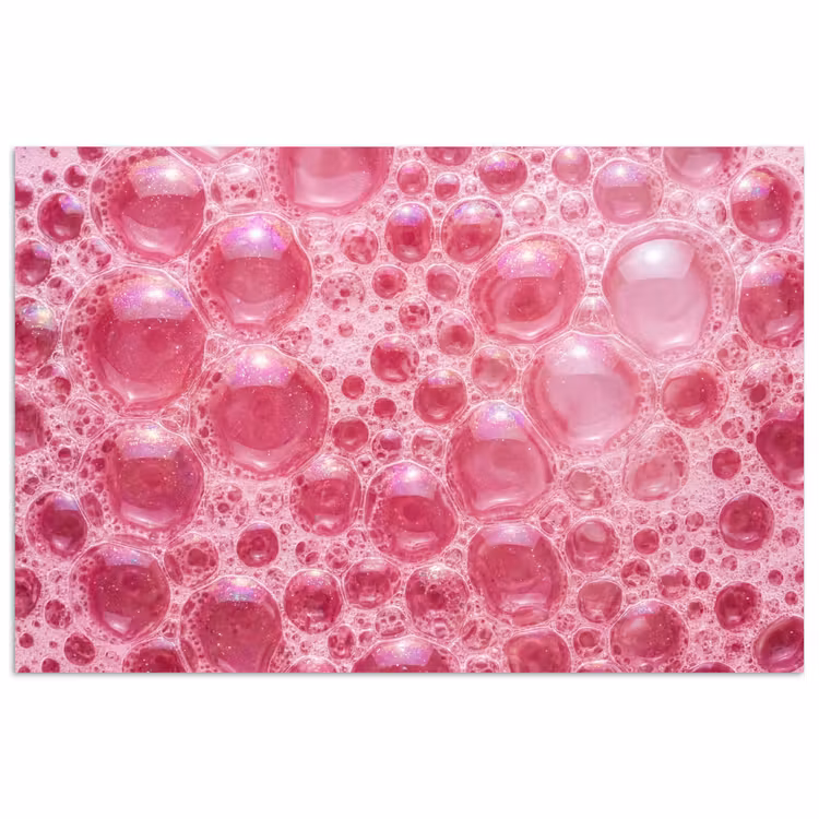 Poster - Roze - Schuim - Bubbels — 1