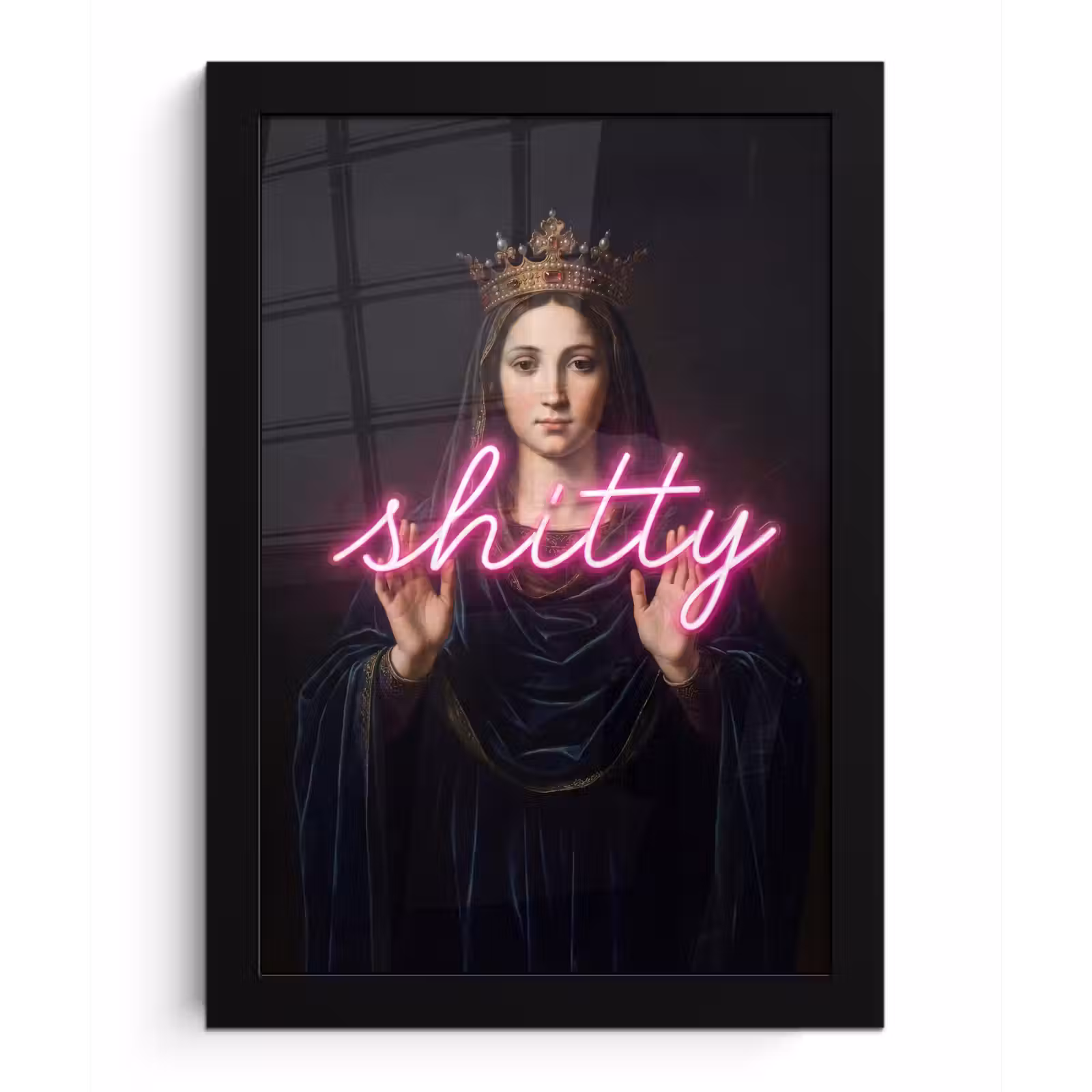 Poster met lijst - Ironisch - Tekst - Neon — 1