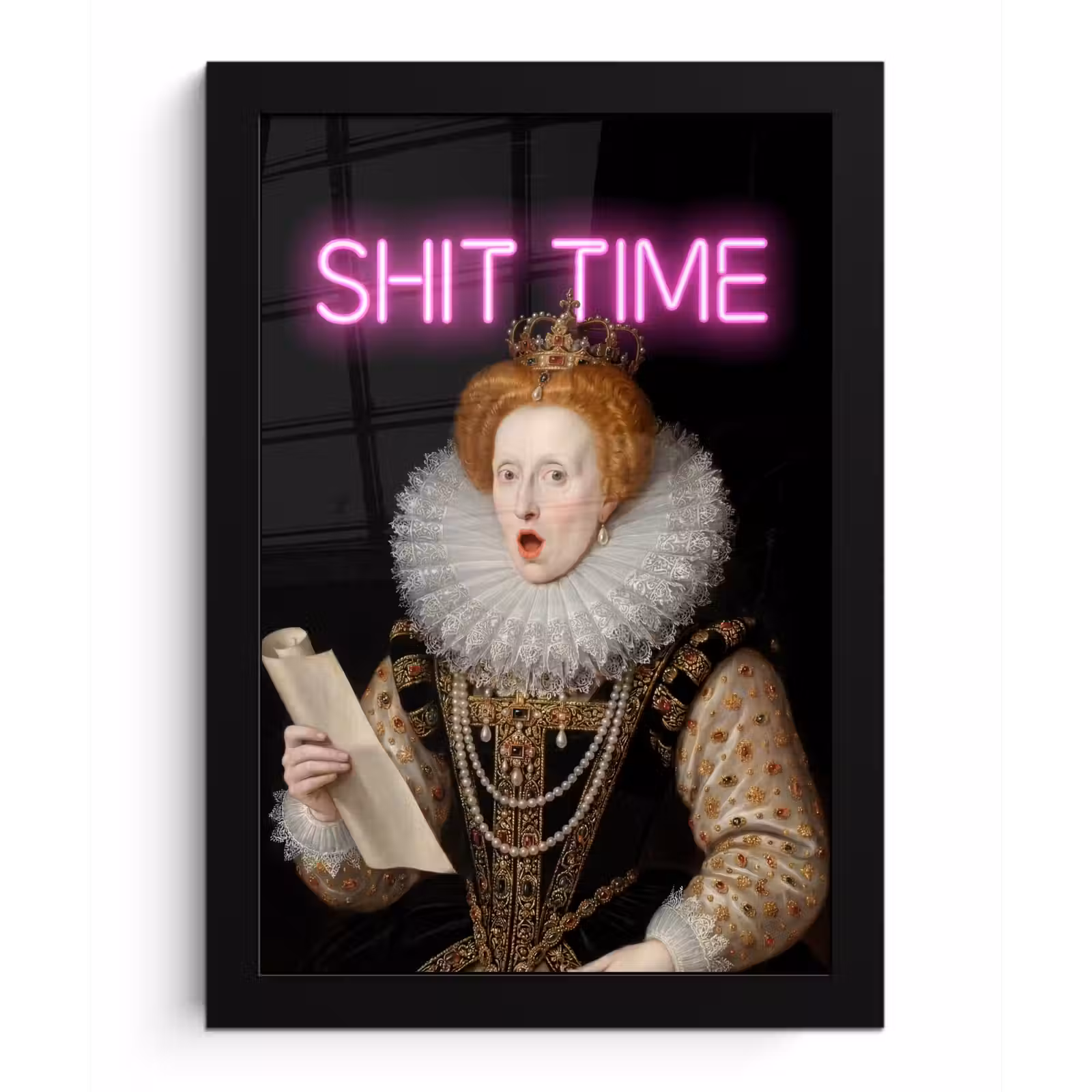 Poster met lijst - Portret - Humor - Neon — 1