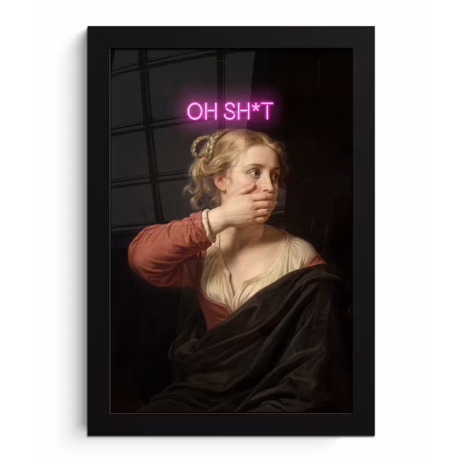Poster met lijst - Quote - Neon - vrouw — 1