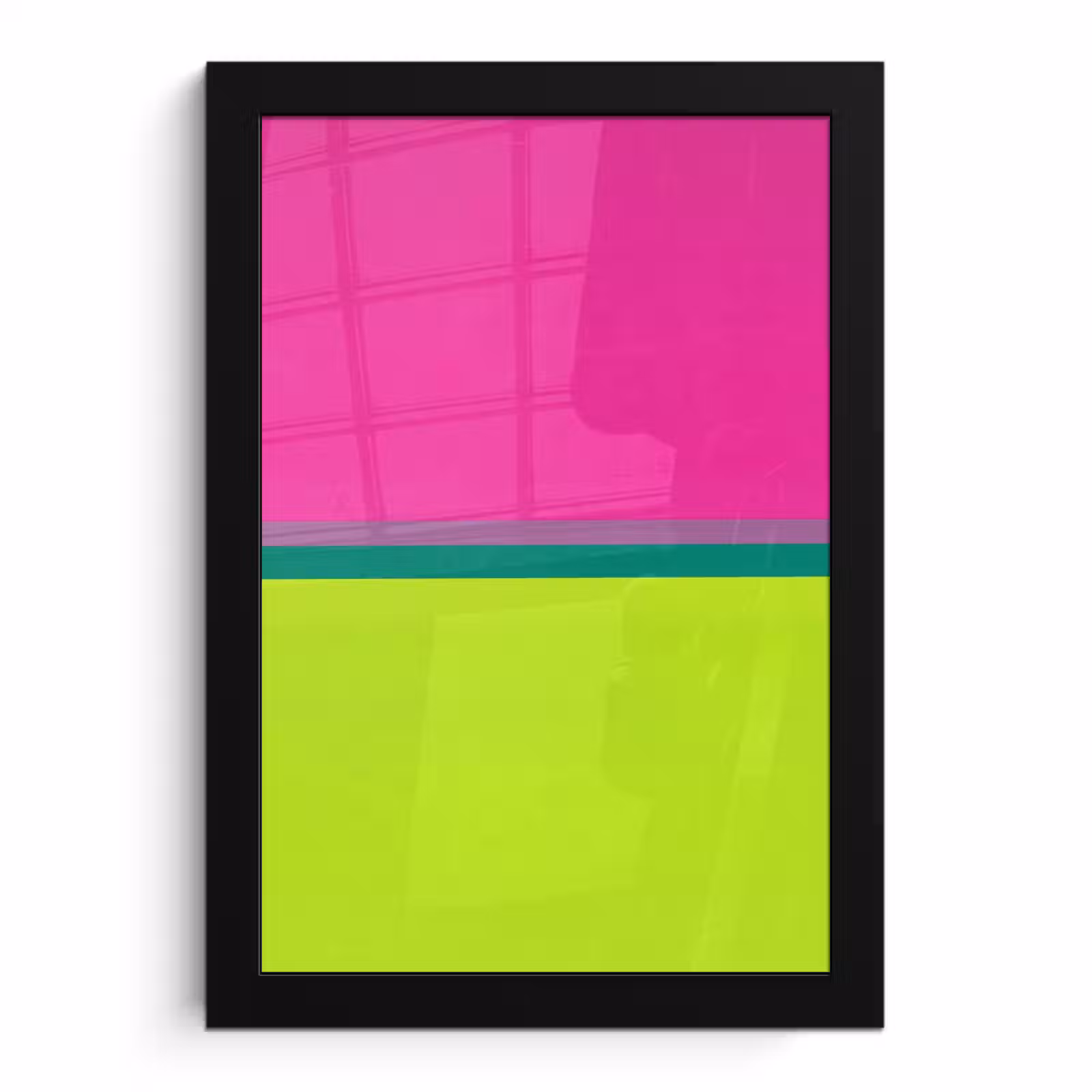 Poster met lijst - Strepen - Modern - Kleurrijk — 1