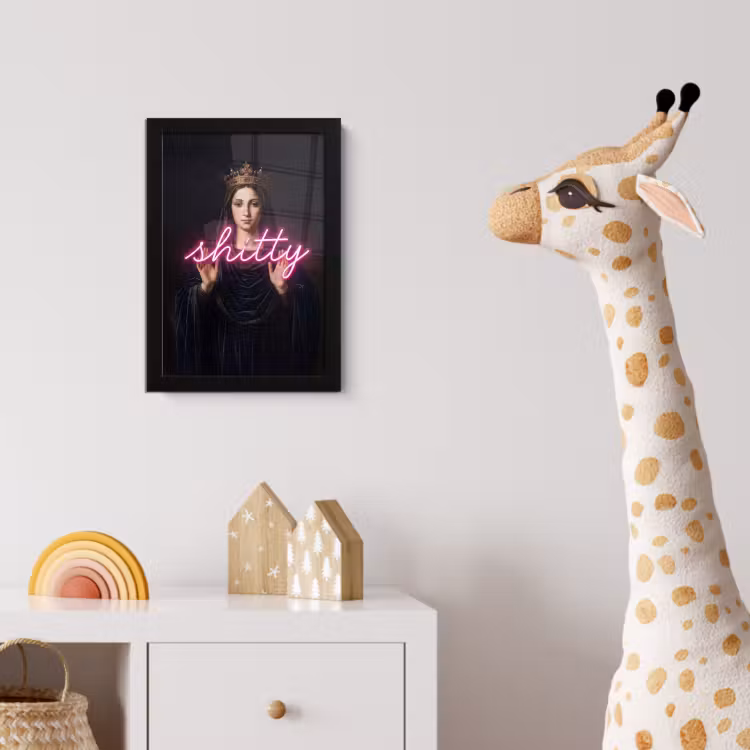 Poster met lijst - Ironisch - Tekst - Neon — 5